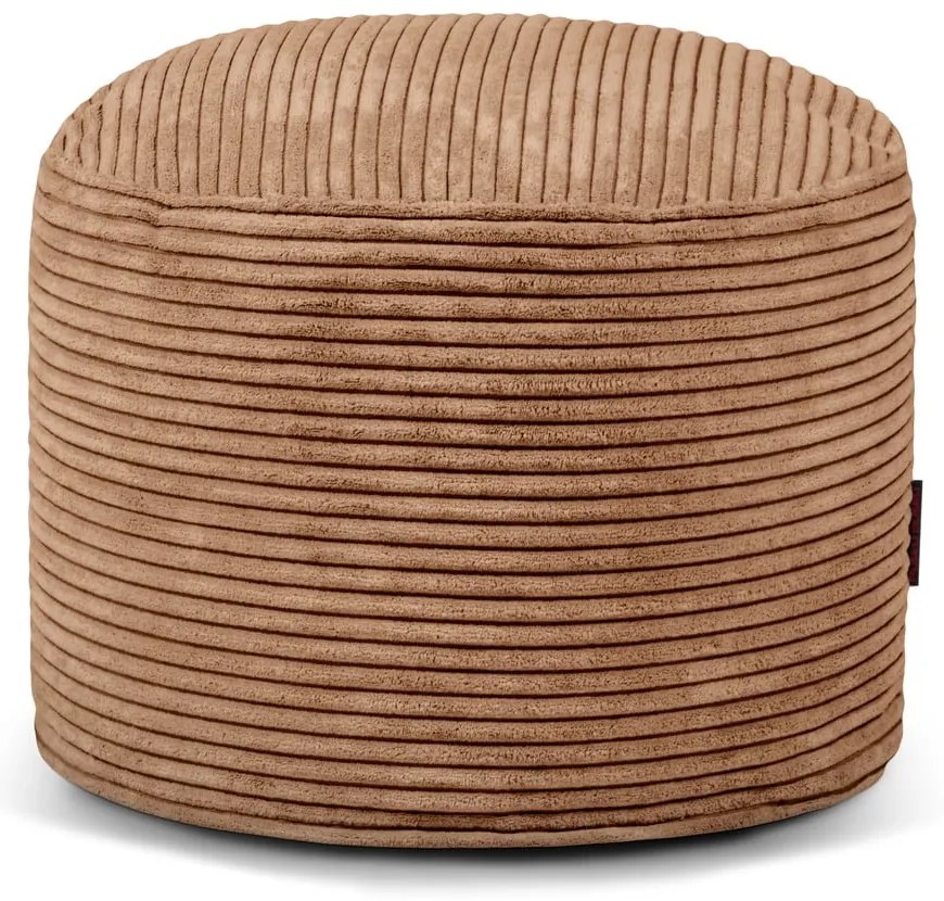 Кафяв пуф от рипсено кадифе Mini – SLOWDOWN