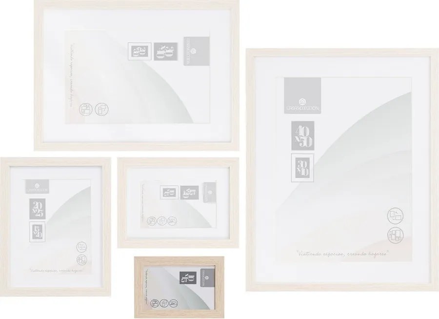 Стояща/висяща рамка в естествен цвят 12,5x17,5 cm Sencillo – Casa Selección