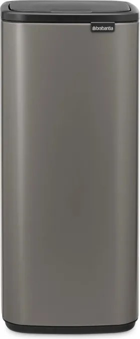 Кош за боклук Brabantia Bo Touch 1010130, 30 л, Плавно и безшумно отваряне, Голям отвор, Сив