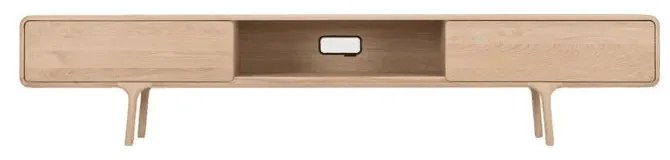 ТВ скрин от масивен дъб с 2 чекмеджета Fawn - Gazzda