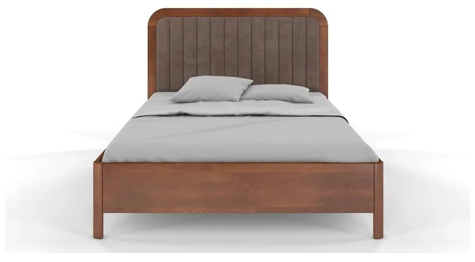 Карамелено кафяво двойно легло от букова дървесина , 160 x 200 cm Visby Modena - Skandica