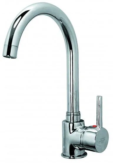 Стоящ смесител за кухня "КРИСТИ", Inter Ceramic, ICF 7338290, висок тръбен чучур