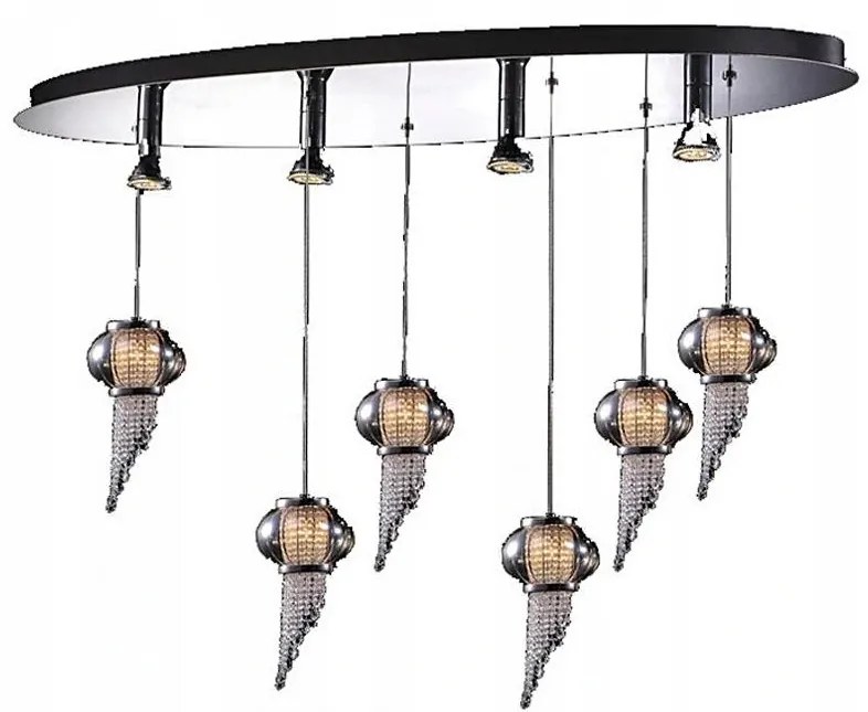 ITALUX MD115824-6PLUS4L O - Пендел CARLO 10xG4/20W/230V