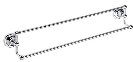 Закачалка за кърпи 66,5x12,5 см сребърна