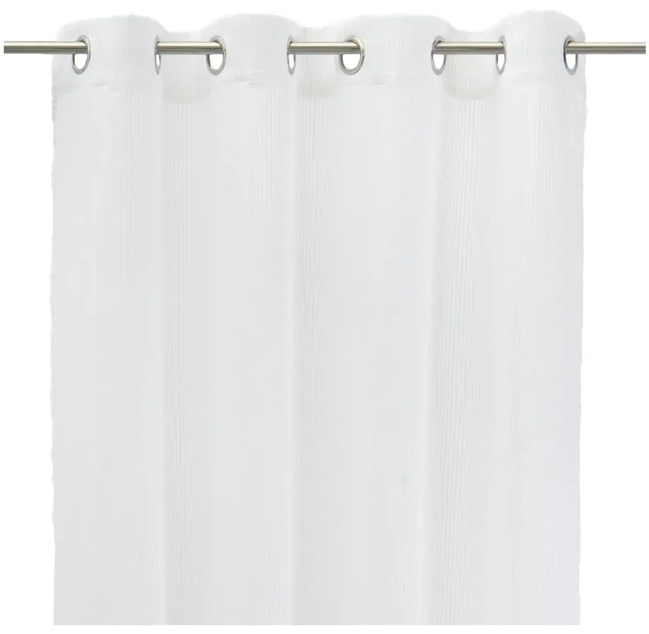 Бяла завеса със смес от лен 140x260 cm Fifties – Casa Selección