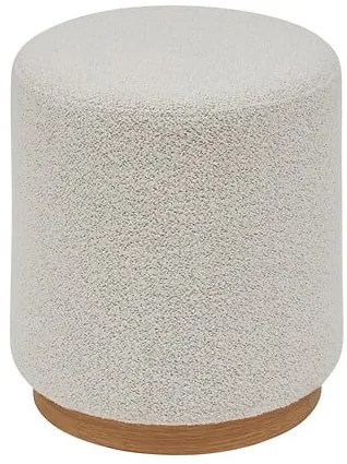 Пуф atmosphera Nesky, Бял, Ø41 см