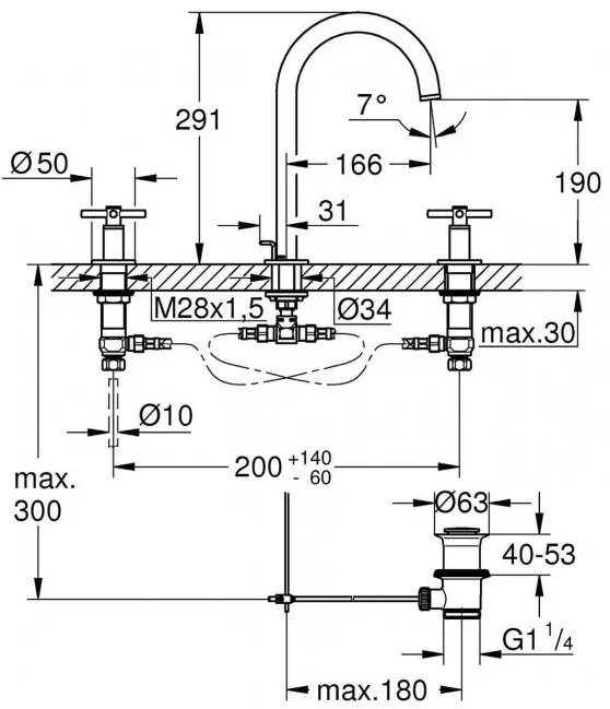 Смесител за мивка Grohe Atrio V-Ashmi