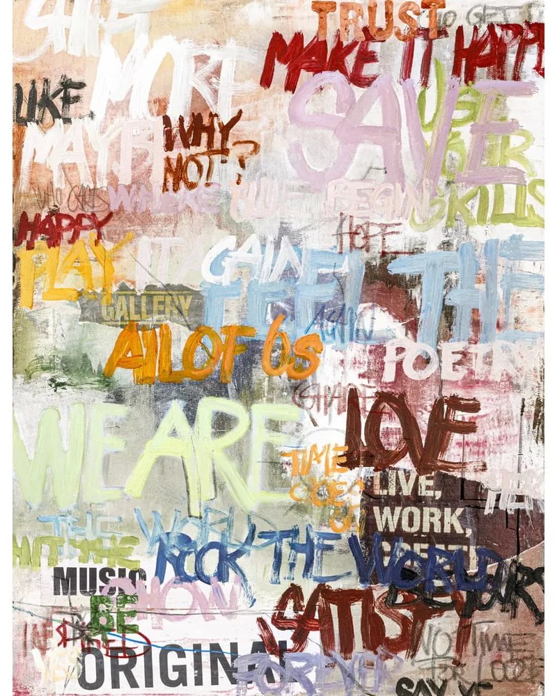 Картина с ръчно изрисувани елементи 90x118 cm Streetlife – Malerifabrikken