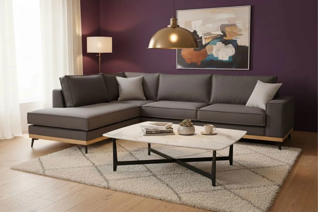 Ъглов диван Pedro-Anthraki-Left