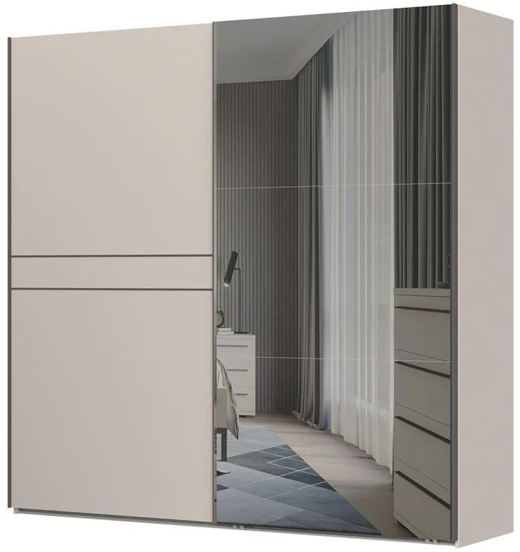 Ντουλάπα Phantom 230 συρόμενη με καθρέπτη