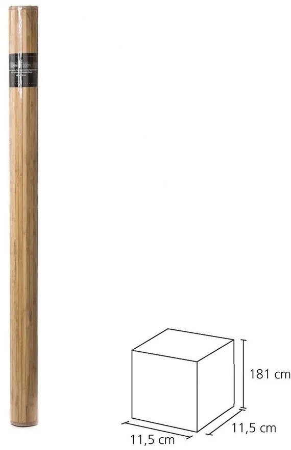 Бамбуков килим в кафяво и цвят горчица 180x250 cm – Casa Selección