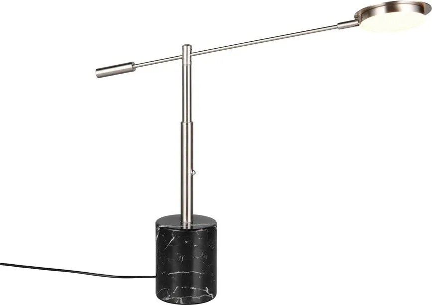 LED настолна лампа в черен и сребрист цвят (височина 65 cm) Fiore – Trio Select