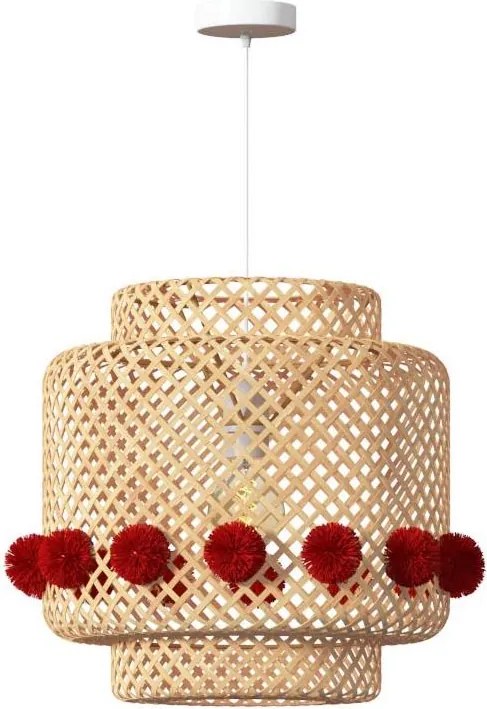 Atmosphera - Висяща лампа на кабел LIBY 1xE27/25W/230V бамбук