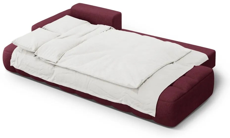 Бордо сгъваем/с място за съхранение ъглов диван (ляв ъгъл) Linz – Cosmopolitan Design