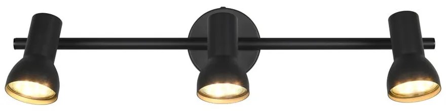 Черен прожектор ø 8 cm Cantar – Trio