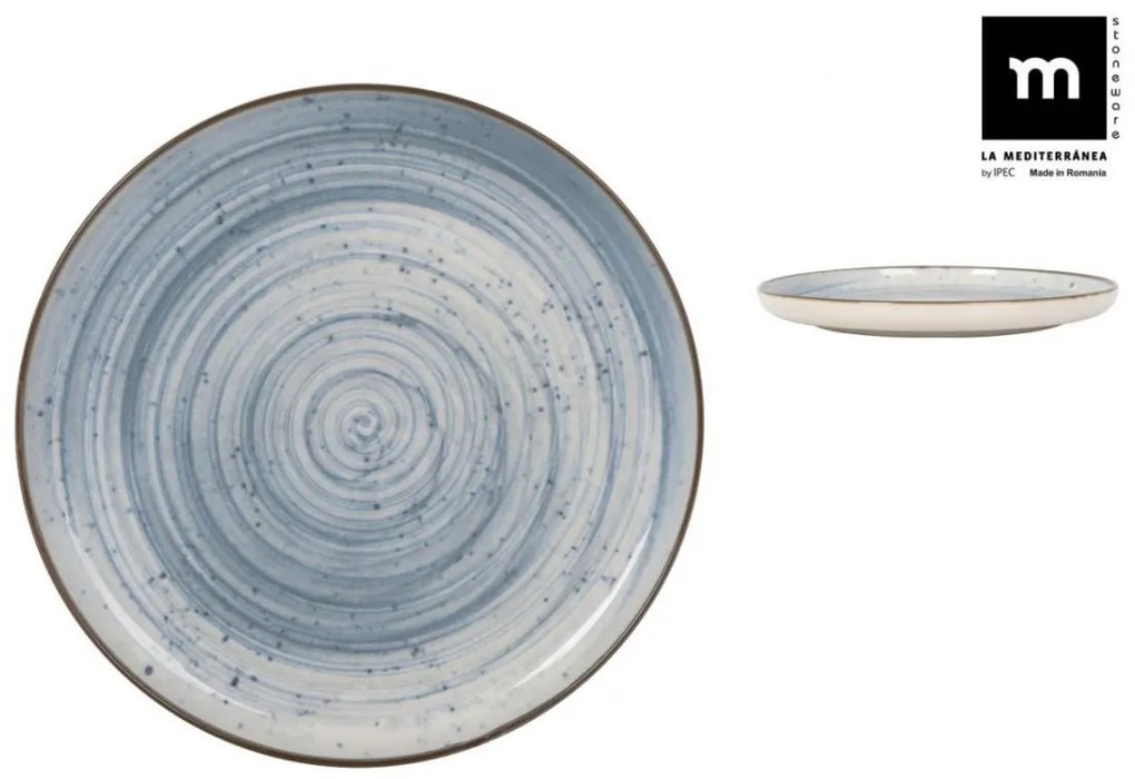 Основна чиния LA MEDITERRANEA Swirl, 25 cm, порцелан