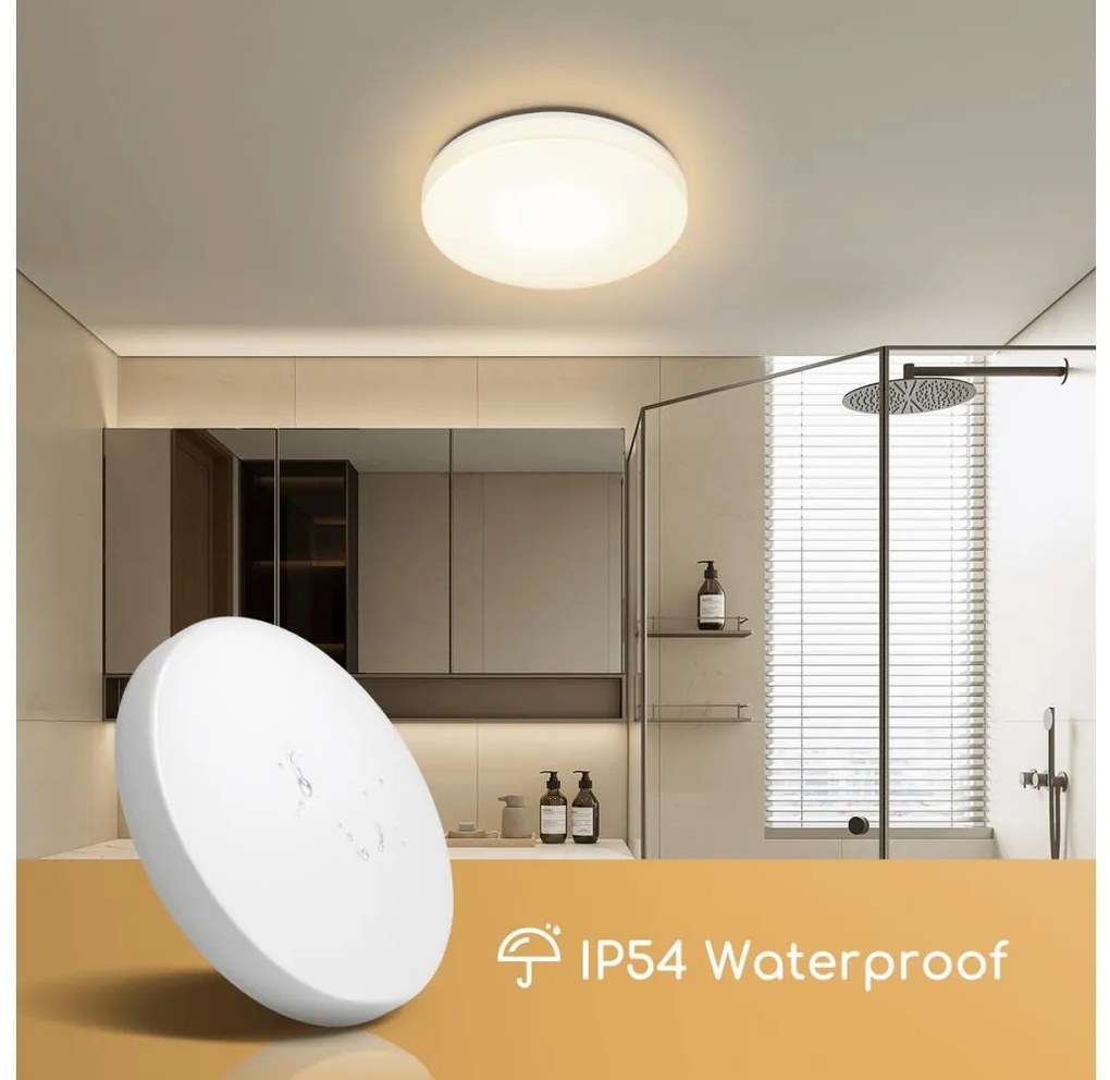 Aigostar - LED Плафон за баня LED/24W/230V 4000K IP54