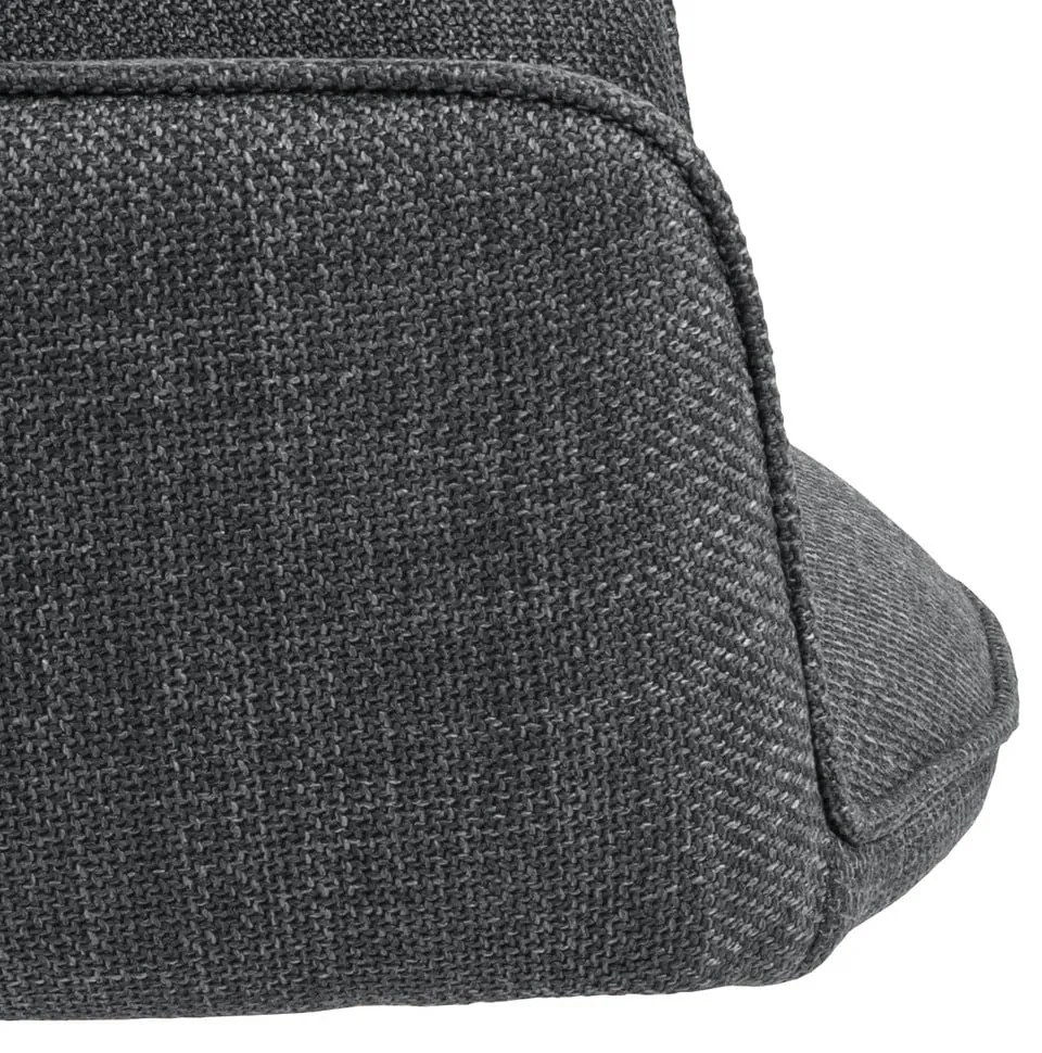 Тъмносиви тапицирани трапезни столове в комплект с подлакътници 2 бр. Glenda – Actona