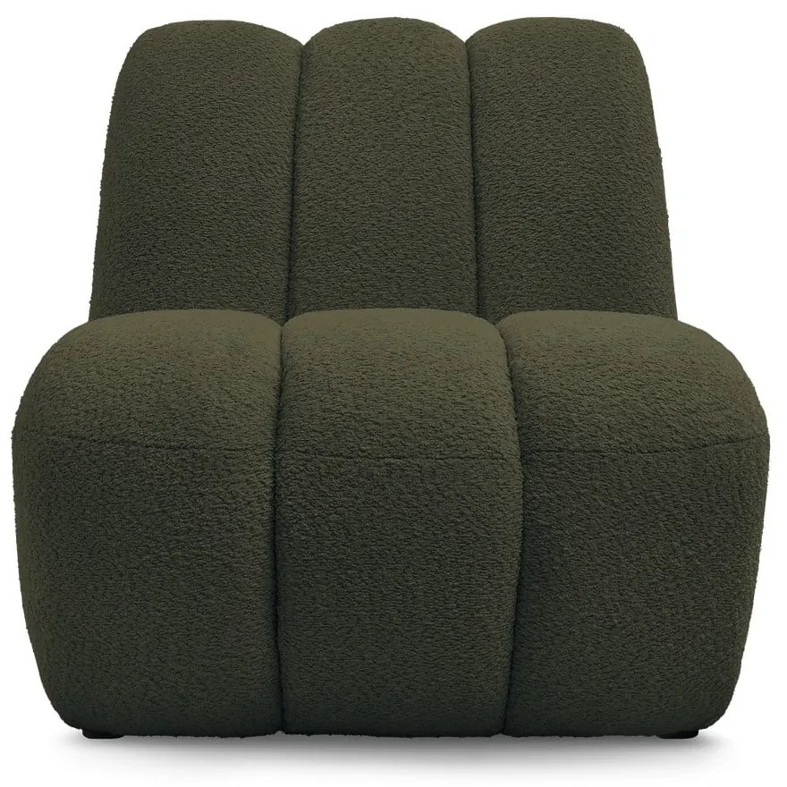 Зелено кресло от прежда с примки от букле Janissaire – Bobochic Paris