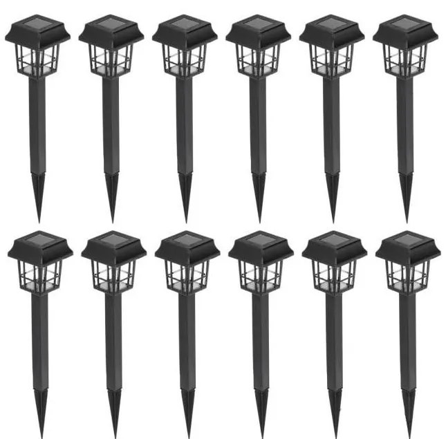 КОМПЛЕКТ 12x LED соларна лампа LED/0,06W/1,2V 1xAA 6500K IP44 100 mAh