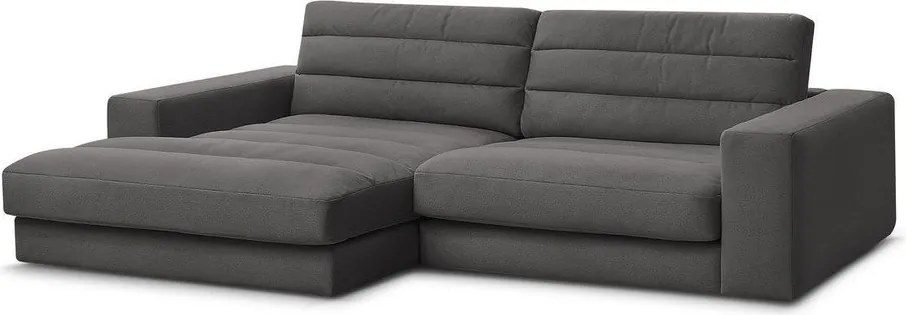 Антрацитен кадифен ъглов диван (ляв ъгъл) Sierra – Bobochic Paris