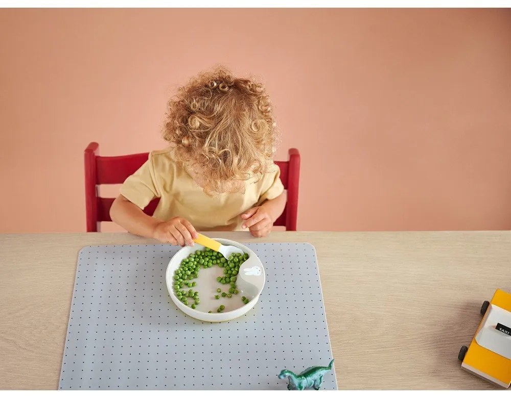 Пластмасови бебешки лъжички в бяло и светлорозово в комплект от 2 броя Flowers & butterflies – Mepal