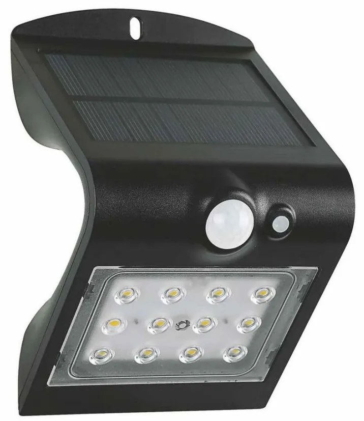 LED соларен стенен фенер с сензор LED/1,5W/3,7V 1200 mAh IP65