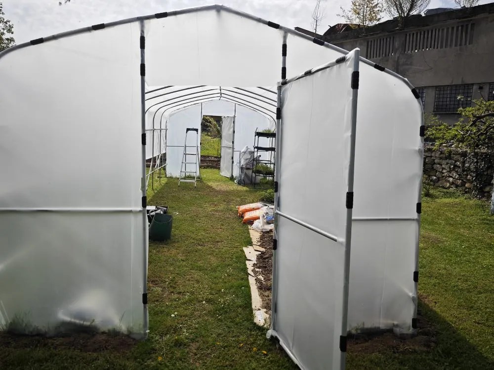 Професионална модулна оранжерия Tunnel Pro System 3 - 18 кв.м. с две врати (6x3x2m)