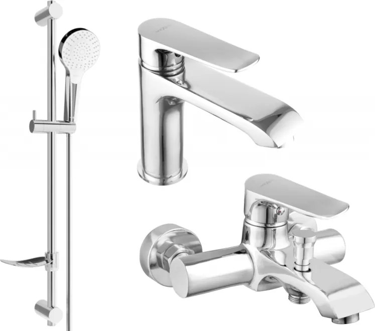 Mexen Pecos DF05 комплект за вана, хром - 72703DF05-00
