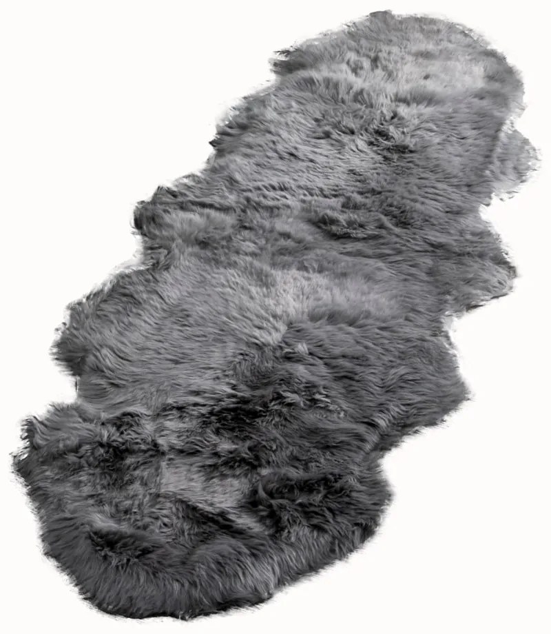 Двойна сива овча кожа, 60 x 240 cm - Native Natural