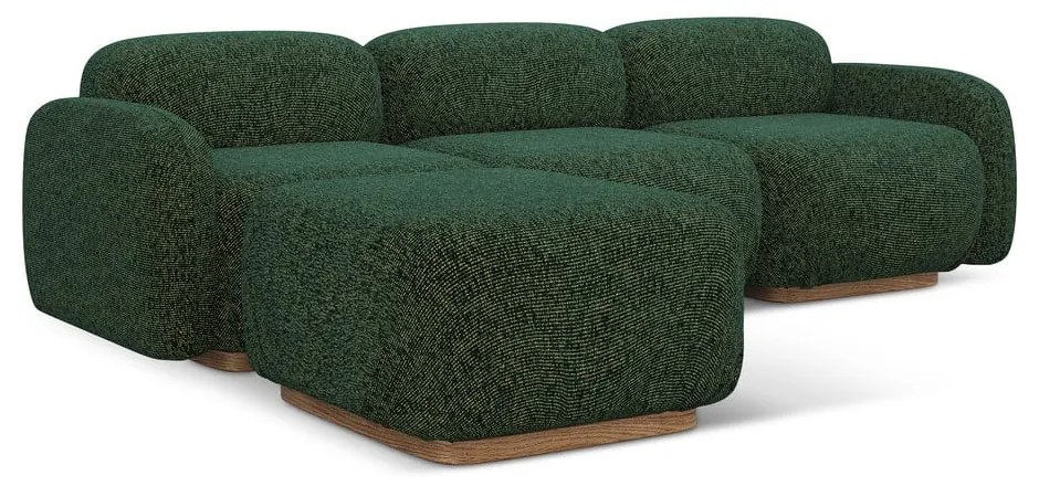 Тъмнозелен модулен ъглов диван (променлив) Ailani – Makamii