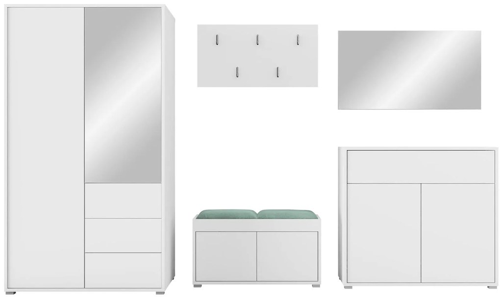 Мебели за антре Gesita V-Leuko-Fustiki