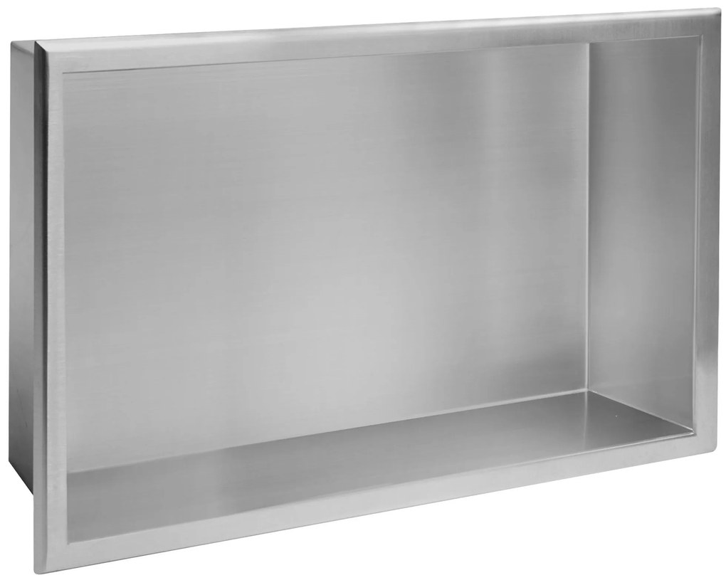 bathroom shelf 30x45 steel brush