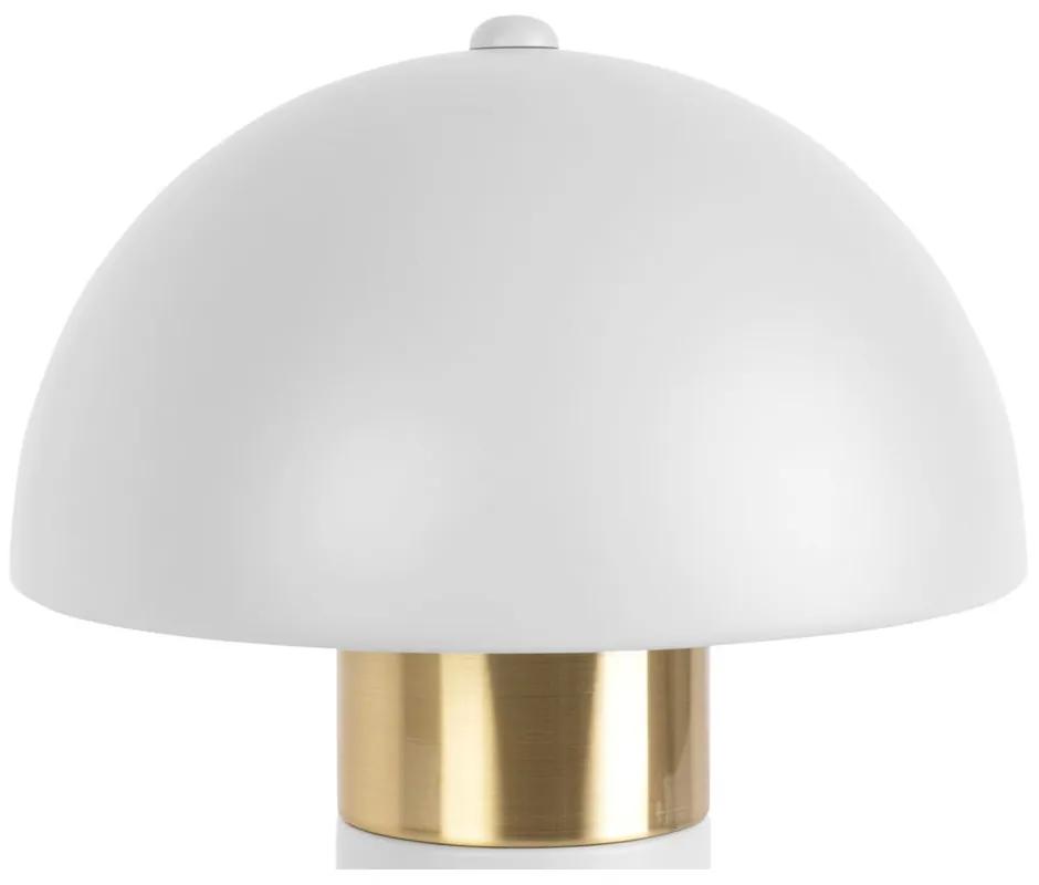 Настолна лампа в бяло-златист цвят, височина 26 cm Seta - Leitmotiv