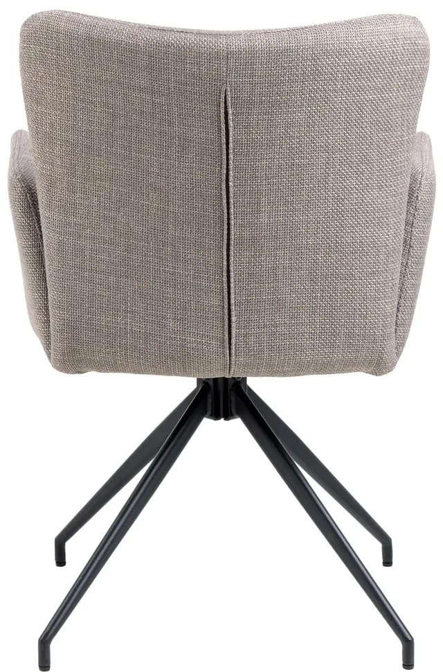 Сиви тапицирани трапезни столове в комплект 2 бр. Laura – Actona