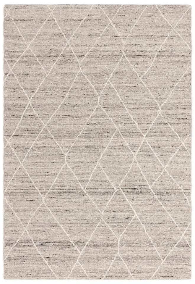 Светлосив вълнен килим 120x170 cm Noah - Asiatic Carpets