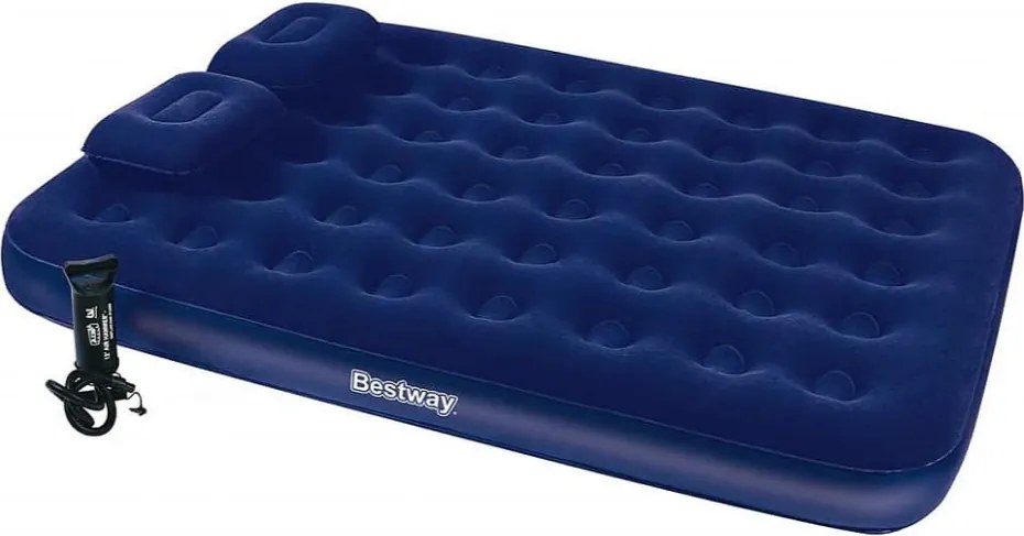 Bestway - Надуваем дюшек с възглавница и помпа 67374 / 203х152х22см