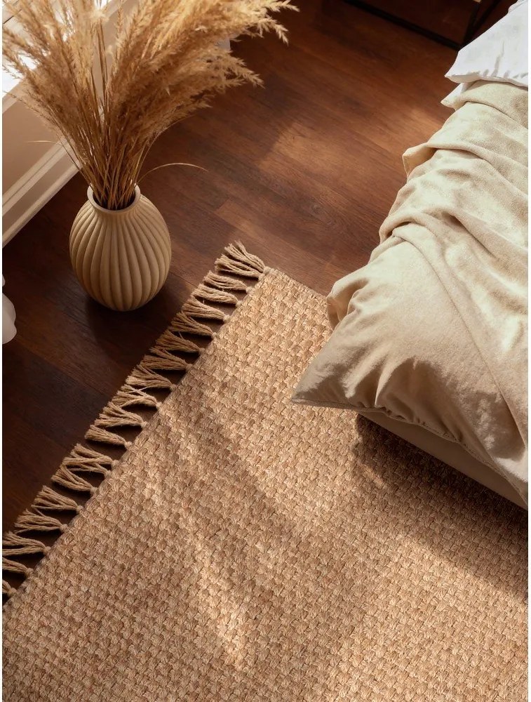 Двустранен/ръчно изработен ютен килим в естествен цвят 120x170 cm Fjord – Hanse Home