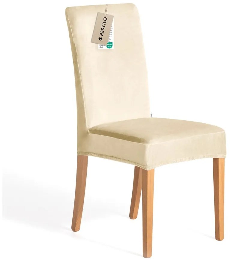 Бежово ластично покривало за стол 48 cm Sento – Restilo