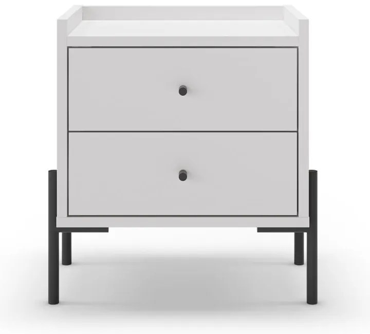Бяло нощно шкафче Mayra - Marckeric