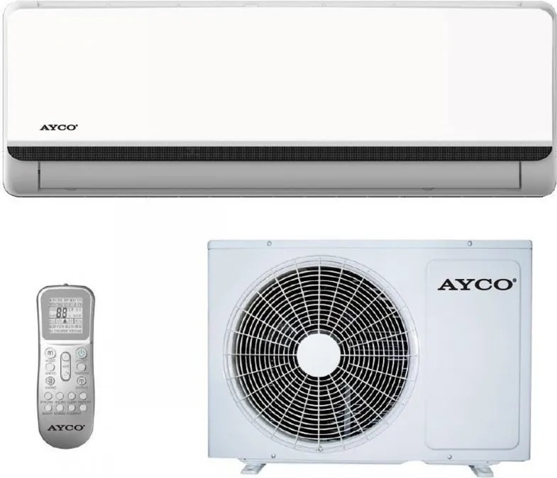 Инверторен климатик Ayco 24FP40BW, 24000 BTU, A++/A+, До 55 m2, Самопочистване, Самодиагностика, Автоматичен рестарт, Бял