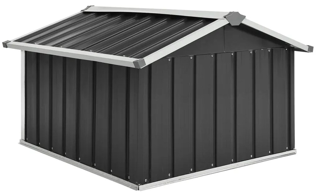 Навес за косачка робот 92x97x63 см поцинкована стомана антрацит