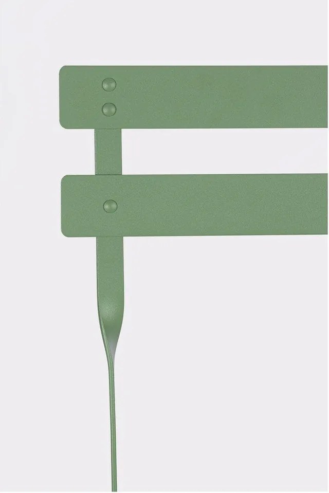 Светлозелен стоманен градински комплект за хранене за 2 Austin – Bizzotto