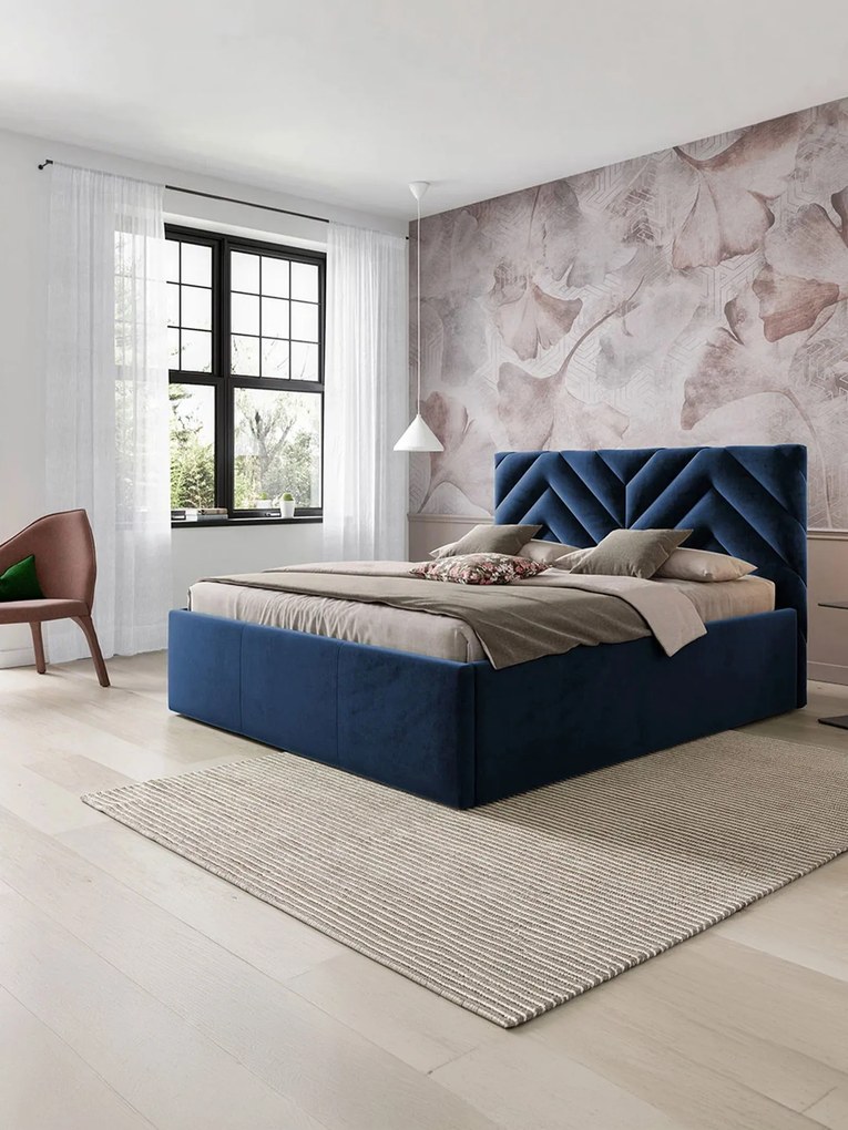 Тапицирано легло Azzuro-Mple Skouro-140 x 200