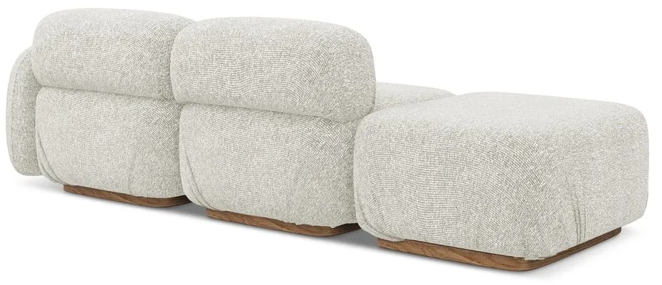 Кремав модулна лежанка (десен ъгъл) Ailani – Makamii