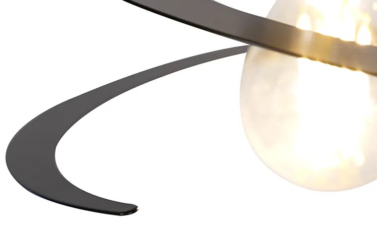 Дизайнерски висящ аплик с спираловиден абажур 20 см - Scroll