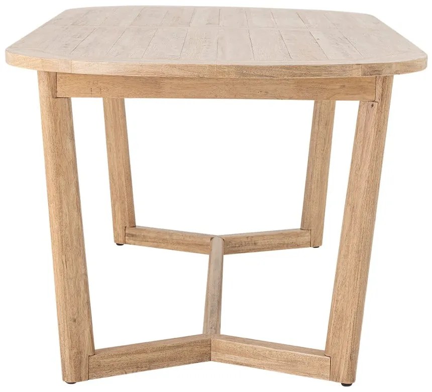 Трапезна маса от масивно каучуково дърво 100x200 cm Serrone – Bloomingville