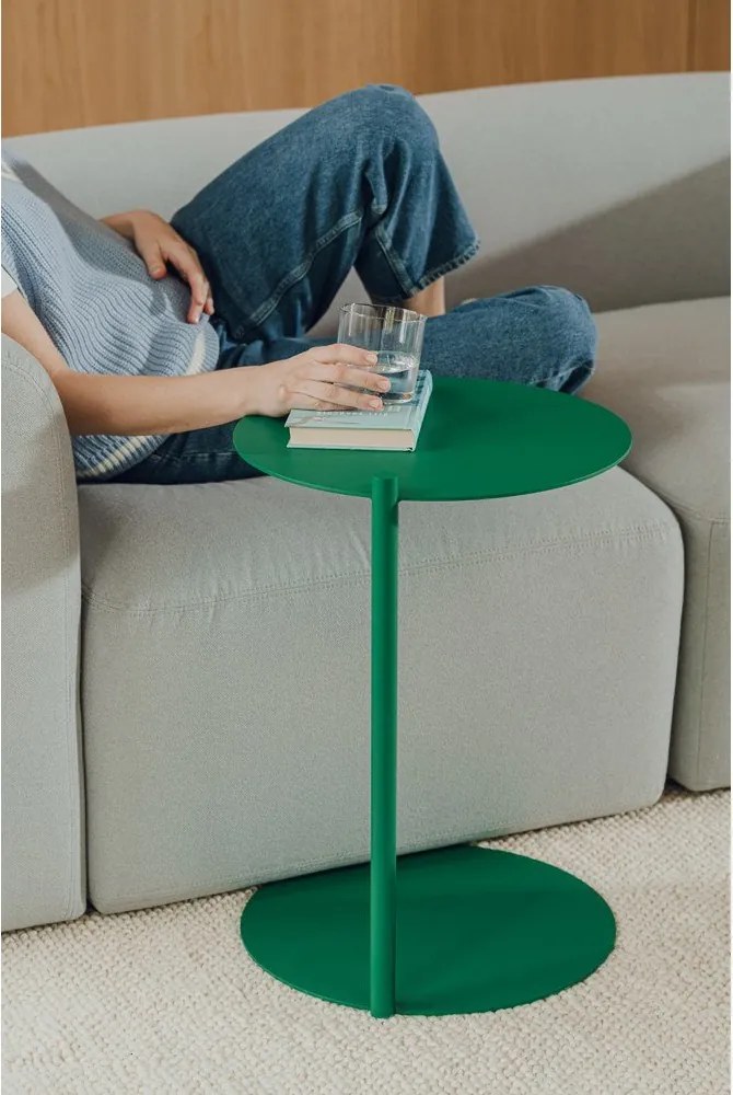 Стоманена кръгла странична масичка 41x40 cm Ande – noo.ma