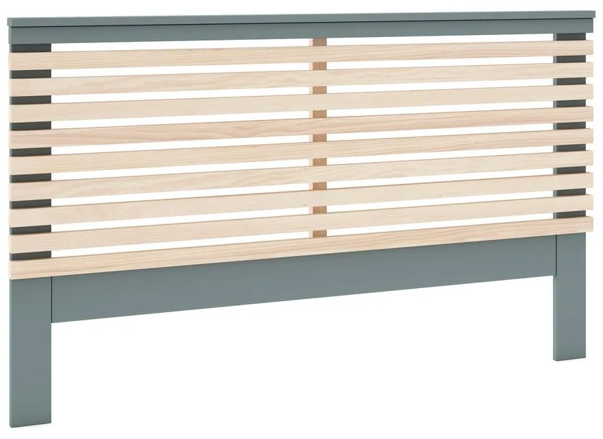 Табла за легло от декор от бор в естествен цвят/сиво-зелена 163x100 cm Estefania – Marckeric