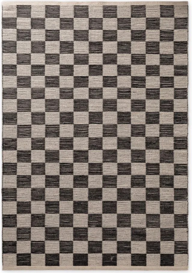 Черен/кремав двустранен/ръчно изработен килим със смес от юта 160x230 cm Rex – Hanse Home